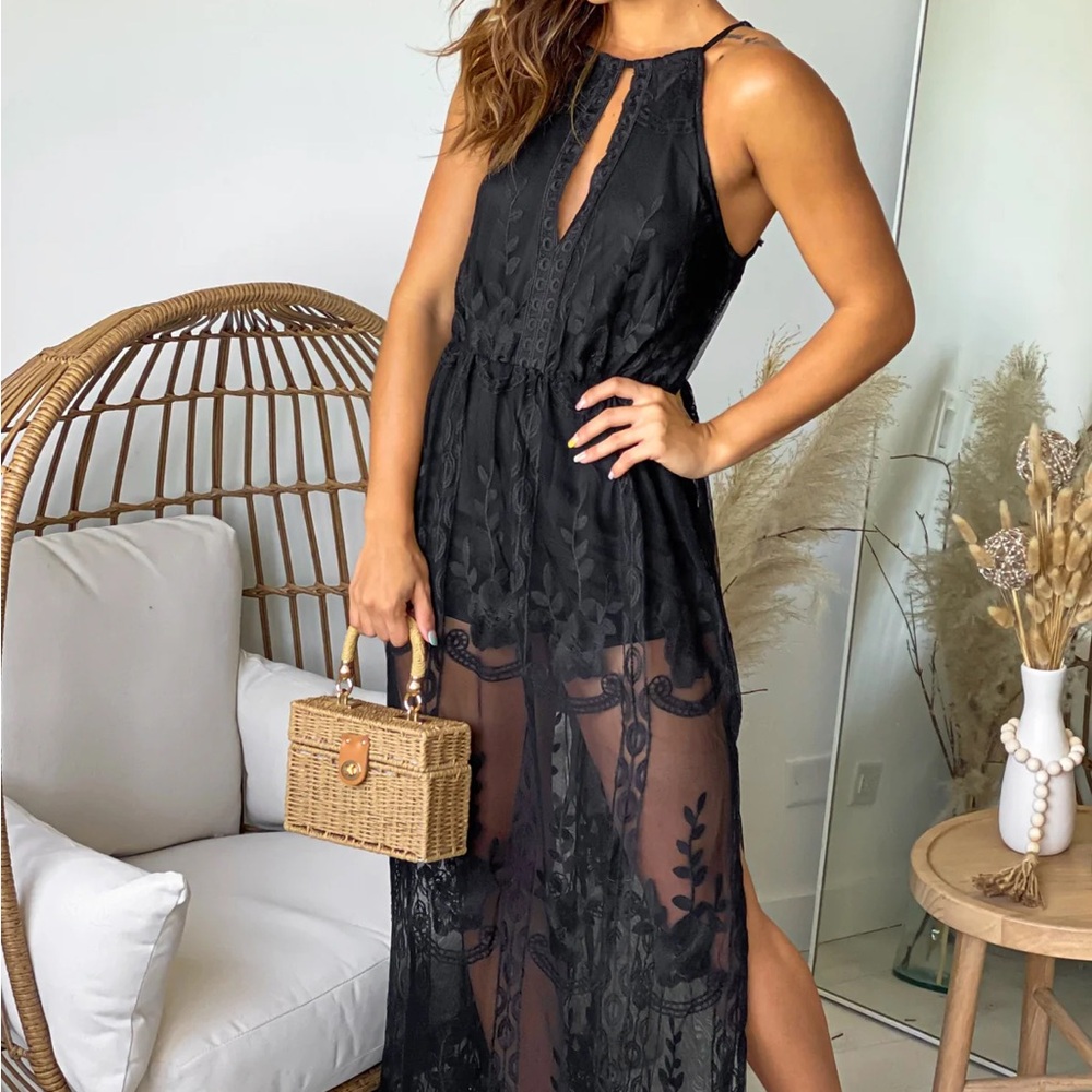 Haute Monde Black Sundress